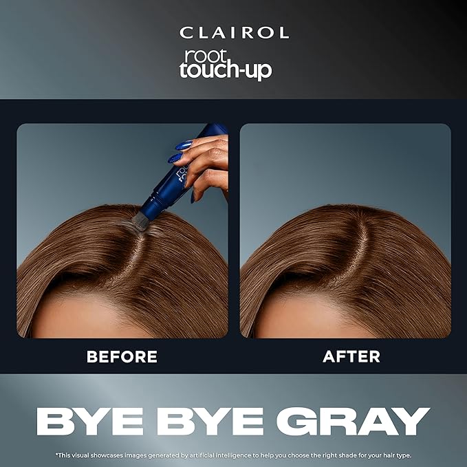Clairol Root Touch-Up Semi-Permanent Hair Color Blending Gel, 5R Auburn Red, Pack of 2