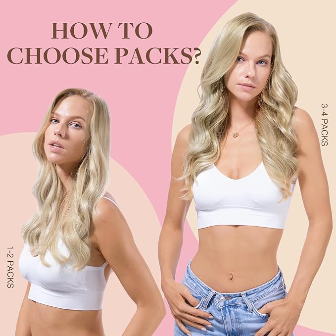 GOO GOO Tape in Hair Extensions Human Hair, 17A/60A Ash Blonde Highlighted Platinum Blonde, 22inch 100g 40pcs, Skin Weft Seamless Invisible, Silky Straight with Thick Ends, Remy Human Hair