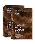 Madison Reed Radiant Hair Color Kit - 7NGV Light Golden Brown (Lucca Brown), Dimensional Gray Hair Blending Permanent Hair Dye, PPD-Free & Ammonia-Free, 2 Pack