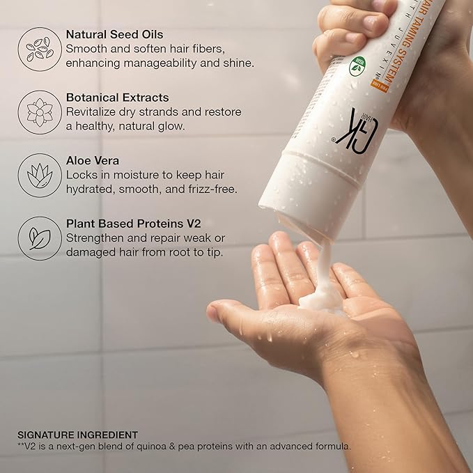 GK HAIR shampoo and conditioner set - Sulfate Free shampoo and Conditioner For Volumizing, Hydrating & Color Treated Hair-Made with Aloe vera, Parki Butter- Free of Parabens & Phthalates (10 Fl Oz)