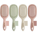 TADA Natural Beauty Hair Brush Detangler for Curly, Thick, Wavy, and Thin Hair - Ventilation Holes for Quick Drying and Styling, Detangler Brush for Women, Men, Kids (4 Colors) (4PK)