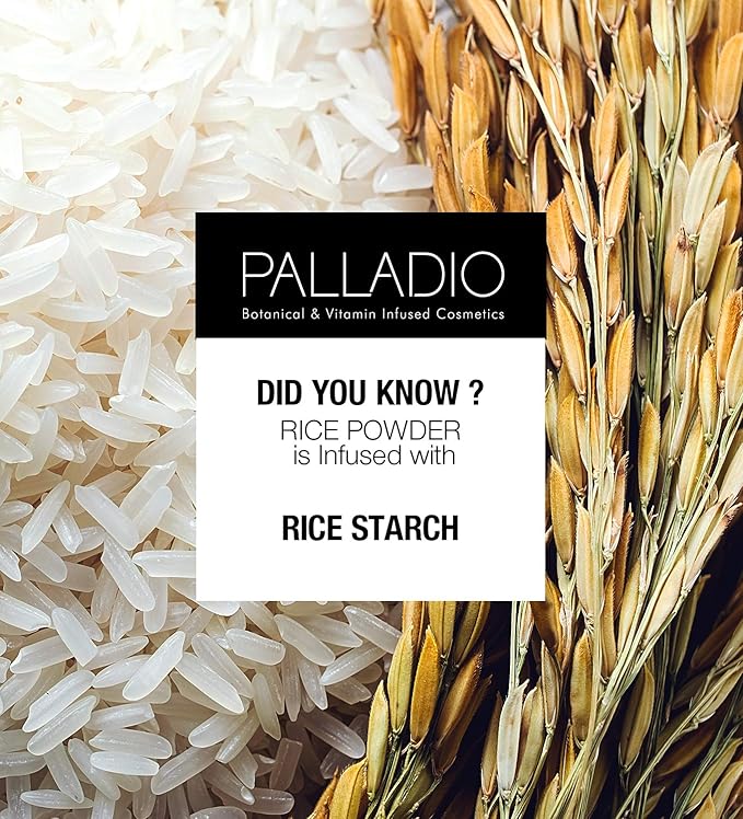 Palladio, Pressed Rice Powder, Natural, 0.26 Ounce