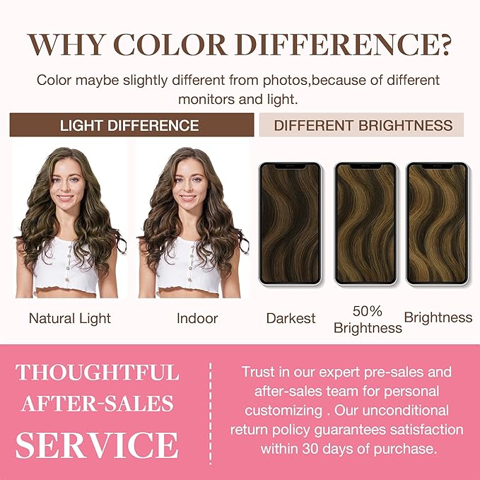 GOO GOO Clip in Hair Extensions Real Human Hair, Remy Human Hair Extensions Clip ins for Women, Natural Human Hair, 24inch 140g 7Pcs, #2/6/2 Balayage Dark Brown to Chestnut Brown