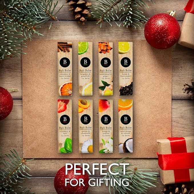 Moisturizing Lip Balm 0.50 Oz - Apricot & Chamomile Flavour - Natural Lip Balm - Vegan and Beeswax-Free Formula - Hydrating Flavored Lip Balm - Shea Butter Enriched Formula