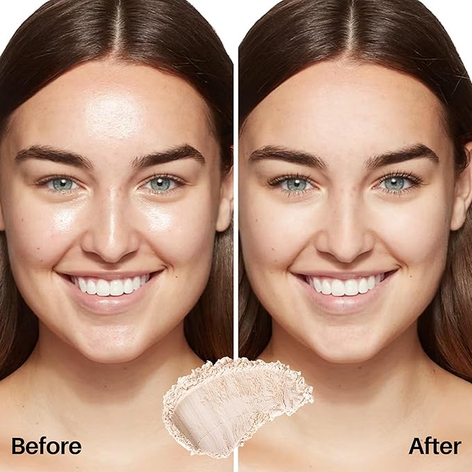 FV Baking Powder, Lightweight Loose Smooth Ivory Setting Powder Highlighter Poreless Longwearing Matte Waterproof Oil Absorb Makeup Powder for Setting with No Flashback 0.35oz(10g)