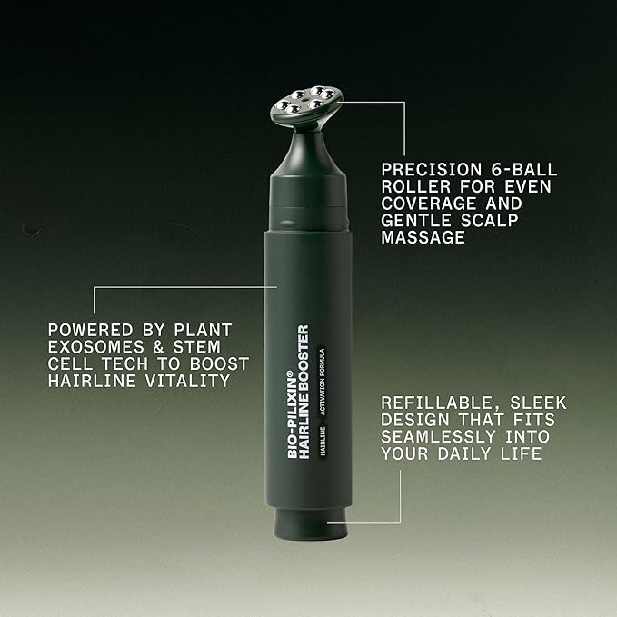Scandinavian Biolabs Bio-Pilixin® Hairline Booster Refill | Hair Activation Formula, Does Not Include Rollerball Applicator, For Hairline Longevity, Vegan, 15 mL/ 0.5 oz (Pack of 3)