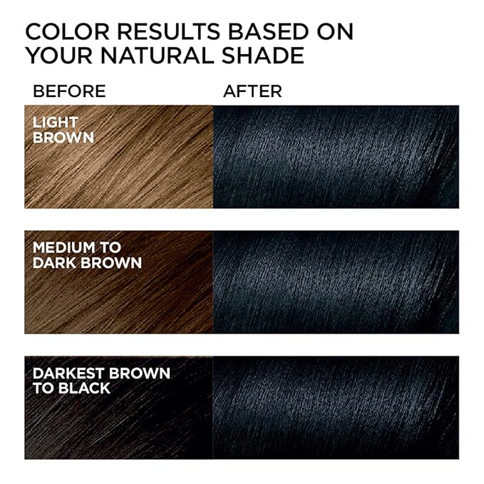 L'Oreal Paris Feria Multi-Faceted Shimmering Permanent Hair Color, 21 Starry Night, Hair Dye Kit, Pack of 2