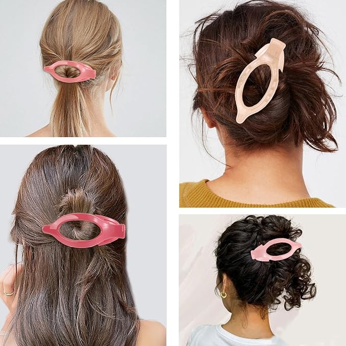 6 Packs Flat Hair Clips for Women, French Flat Claw Clips for Women Girls, Alligator Clips for Thick Thin Hair, Strong Hold Duck Billed Clips,4.7 Inches Hair Clips,Cherry Pink, Christmas Gifts