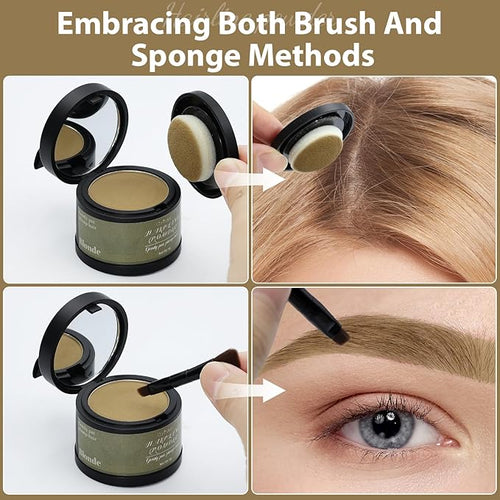 2 Pack Hairline Powder for Women and Men, Used to Root Touch Up Hair Color, Thinning and Gray Hair Coverage and Bald Spots Coverage, Blonde