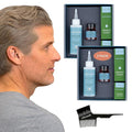 Hair & Beard Color for Blending Grays 2 pack - Light Ash Blonde - Ammonia-Free Complete Men’s At-home Beard & Hair Dye Kit, Professional-grade Demi-Permanent Hair Color (9.1)