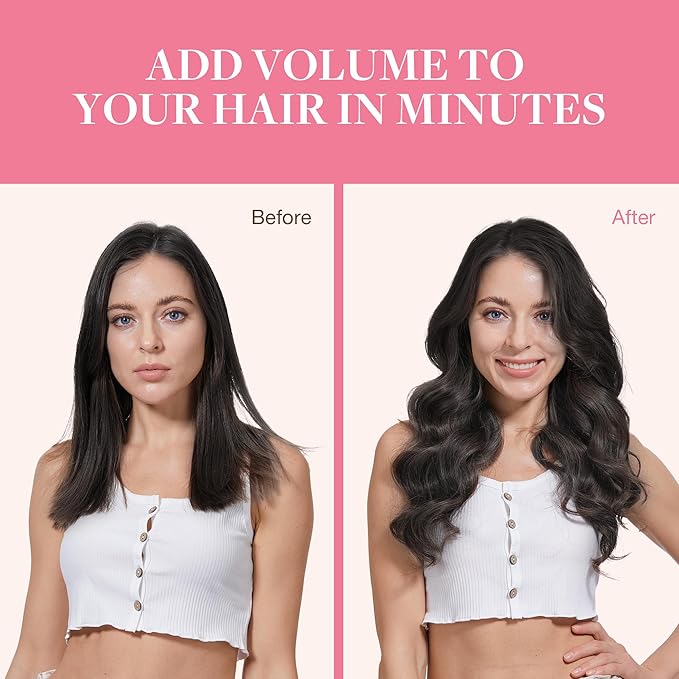 GOO GOO Clip in Hair Extensions Real Human Hair, Remy Human Hair Extensions Clip ins for Women, Natural Human Hair, 24inch 150g 9Pcs, #2 Dark Brown