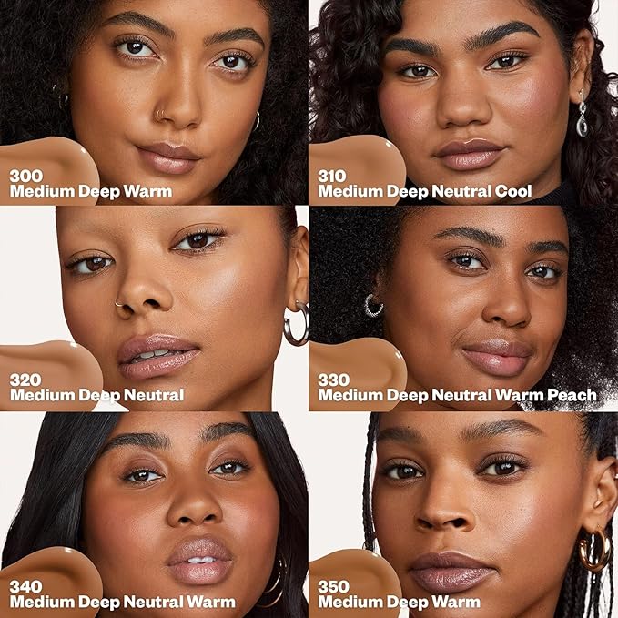 Kosas Revealer Skin-Improving Foundation with SPF 25 Protection - Hydrate, Brighten, Soothe, Plump, Protect Skin - Clean Formula, Natural Finish and Clean Formula - Medium Deep Neutral Warm 330