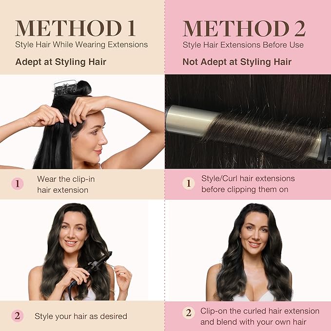 GOO GOO Clip in Hair Extensions Real Human Hair, Remy Human Hair Extensions Clip ins for Women, Natural Human Hair, 22 Inch 140g 7Pcs, 4A Chocolate Brown