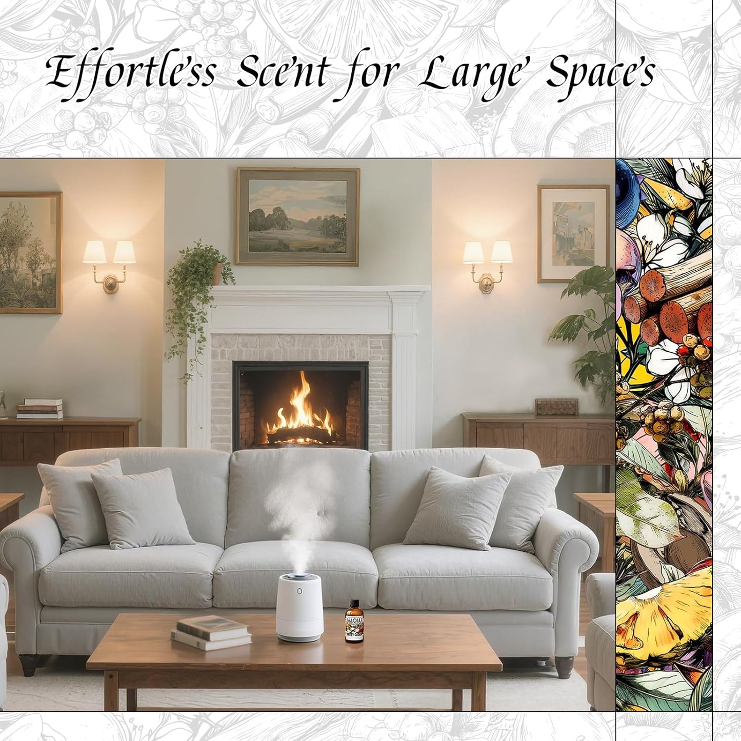 HIQILI Misty Cedar Fragrance Oil for Candle & Soap Making, DIY Fresh Hand Wash, Luxury Hotel Scents for Air Diffuser - 1 Fl Oz