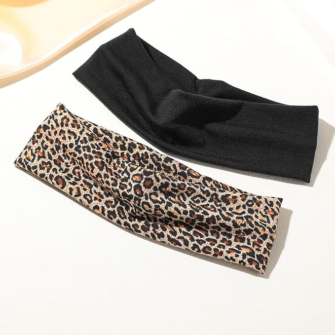 8PCS Weazppre Fashion Headband, Polyester Blend Hair Band Accessory for Women, Girls, Teens, Elastic Style for Exercise, Sports, Yoga, Daily Wear