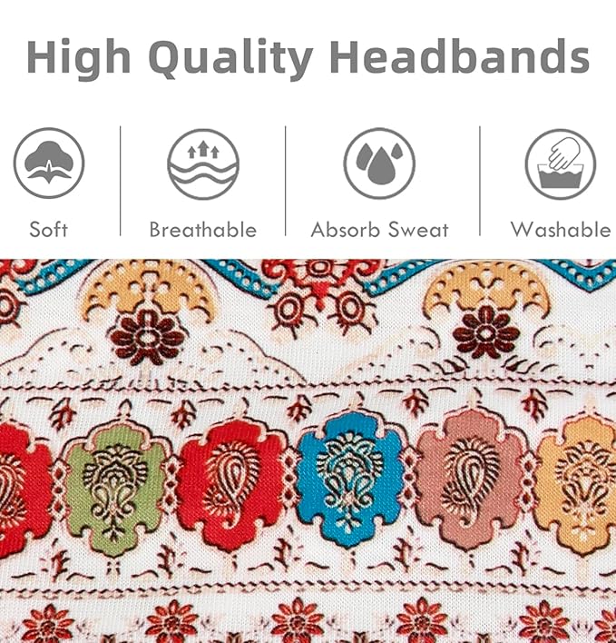 Huachi Women's Headbands Non Slip Headbands for Women's Hair Fashion Head Band Workout Yoga Sports Exercise Sweatbands