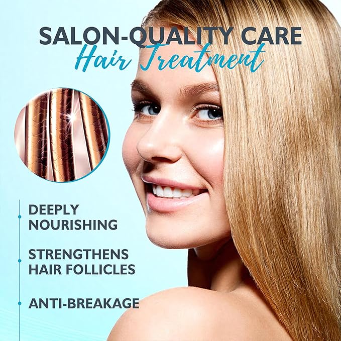 Deep Conditioning Hair Mask for Damaged Hair Treatment - Keratin Hair Care for Hydrating Repair for Dry, Curly, Color-Treated & Frizzy Hair - Controls Frizz, Fixes Split Ends, Boosts Shine, 4.06 fl.oz