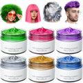 6 Colors Temporary Hair Dye,Temporary Hair Color Wax,Natural Washable Hair Dye Temp Hair Color for Women Men Kids Party Cosplay Halloween