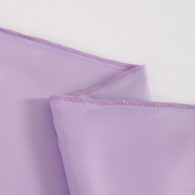 NTBAY Satin Body Pillowcase for Hair and Skin, Luxurious and Silky Pillow case with Envelope Closure, 20x54 Inches, Light Purple