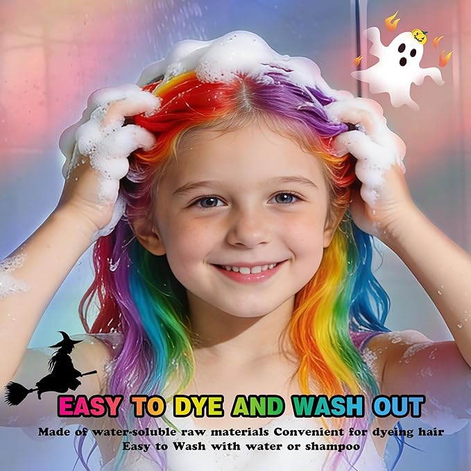 Gold Temporary Hair Color Spray for Kids, Silver Instant Colored Hair Dye Alternative for Boys Girls Teens Men Women, Quick Styling for Party Christmas Halloween, Disposable Washable, 150ml