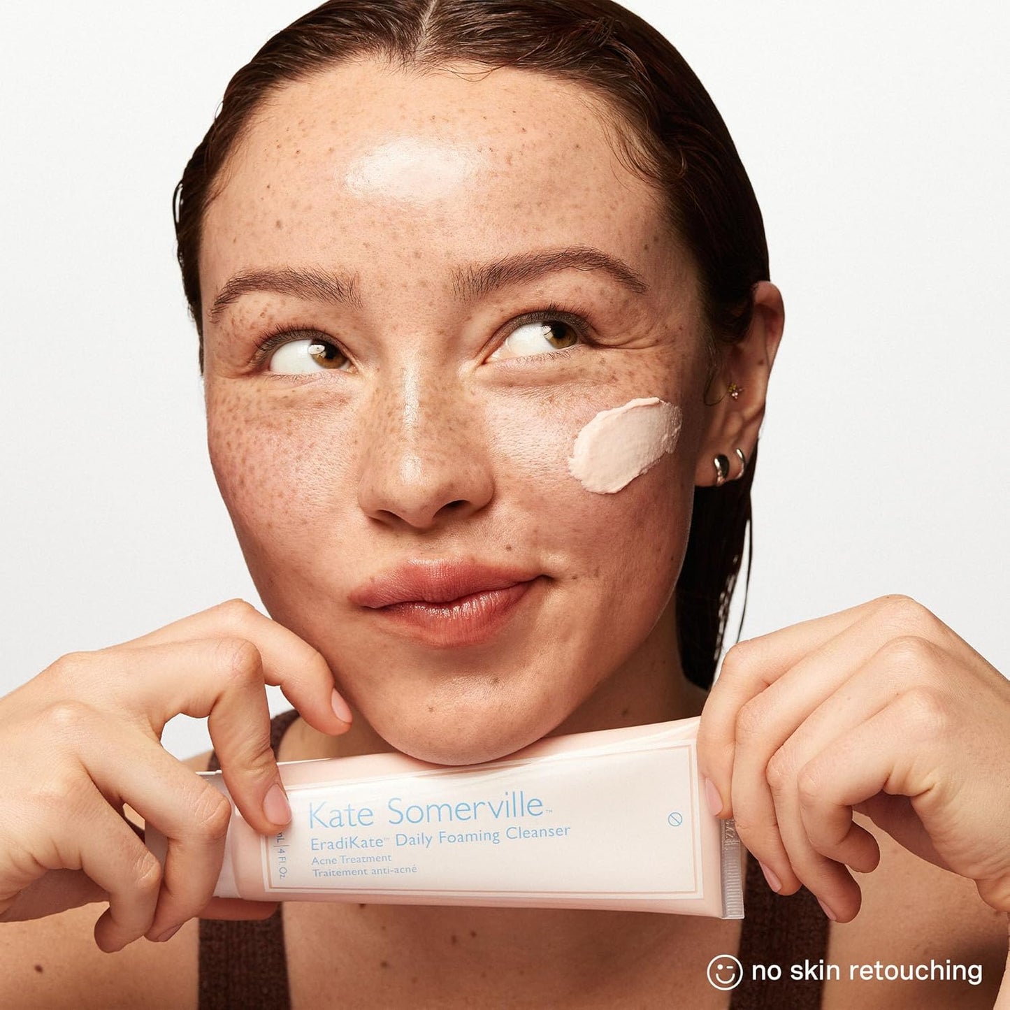 Kate Somerville EradiKate 3% Sulfur Daily Foaming Cleanser Acne Treatment – Clinically Formulated Medicated Face Wash Balances Skin and Cleans Pores, 2-Pack of 4 Fl Oz Each