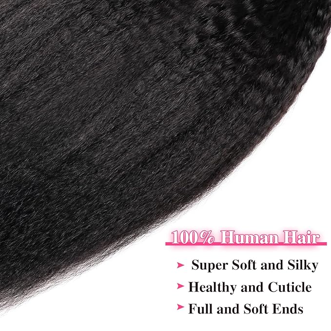 14 Inch Seamless Clip ins Real Human Hair PU Weft Kinky Straight Clip ins #1B Natural Black Color Clip in Hair Extensions 8pcs with 18Clips Per Set 120g
