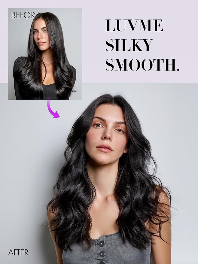 LUVME Invisible Clip in Hair Extensions Real Human Hair, 20 inch 2 Pack 220g 12Pcs, Natural Black Remy Human Hair Extensions Clip ins for Women, Natural Human Hair