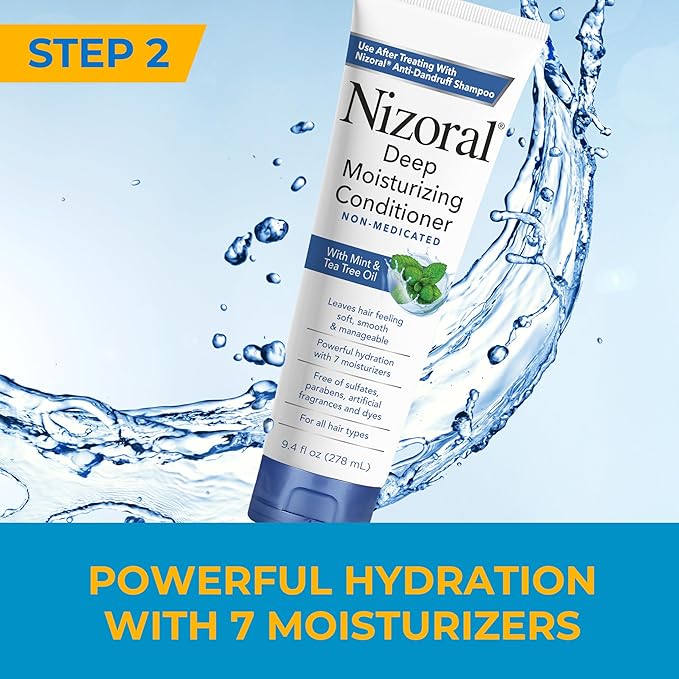 Nizoral Anti-Dandruff Shampoo, 7 Oz + Deep Moisturizing Conditioner, 9.4 Oz Bundle