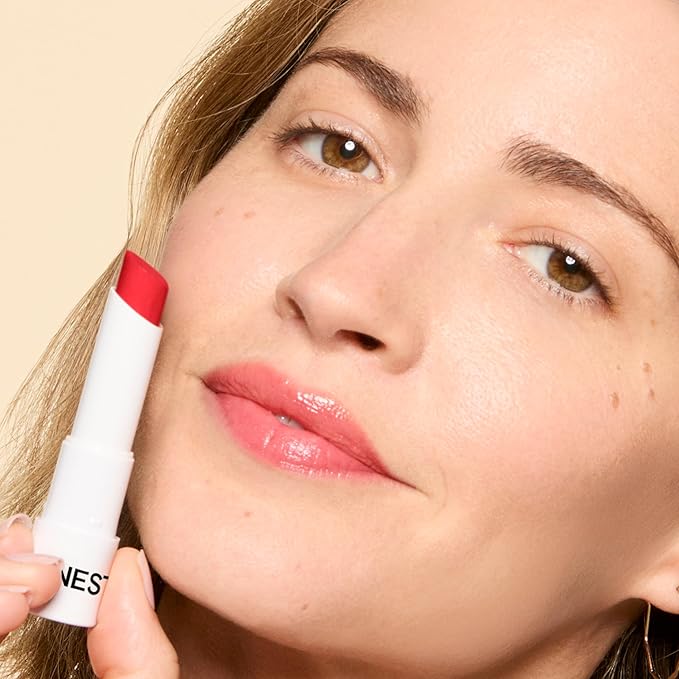 Honest Beauty Tinted Lip Balm | Antioxidant-rich Acai Extracts + Avocado Oil | EWG Certified, Vegan, Cruelty Free | Blood Orange