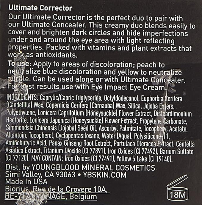 Youngblood Mineral Cosmetics Natural Ultimate Corrector - Concealing Compact Duo - 2.7 g / 0.09 oz