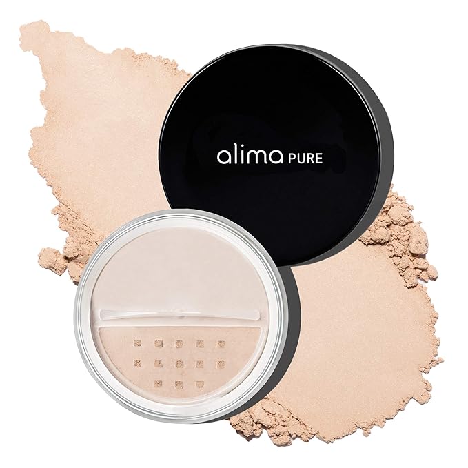 Alima Pure Matte Foundation Loose Mineral Powder Foundation Makeup, Loose Powder Makeup Oil Free Talc Free Powder, Natural Makeup Mineral Foundation Full Coverage Natural Foundation Powder .15 oz/4.5g