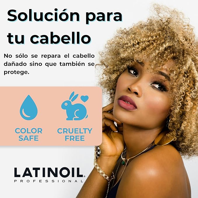 LATINOIL - Curl Defining Hair Cream - Lightweight Curl Enhancing Cream for Curly & Wavy Hair - Anti Frizz Moisturizing Styling Product with Chia Seed Oil & Amino Acids - Leave In Conditioner - 8.1 Oz