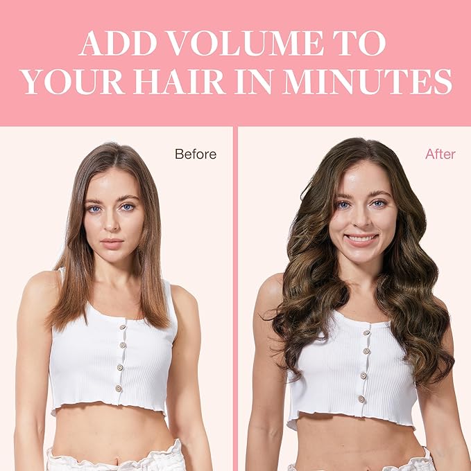 GOO GOO Clip in Hair Extensions Real Human Hair, Remy Human Hair Extensions Clip ins for Women, Natural Human Hair, 16inch 150g 9Pcs, 1D/2C/4E Chocolate Dip Color Melt