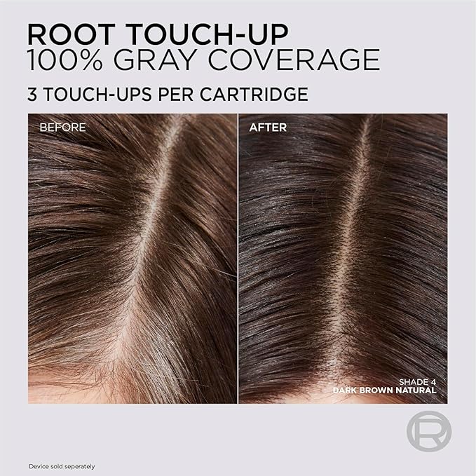 L'Oreal Paris Colorsonic Permanent Hair Dye Cartridge, Vibrant Hair Color for Root Touch Up, Gray Coverage or All Over Color in just 5 Minutes, 2 Soft Natural Black (Coloring Device Sold Separately)