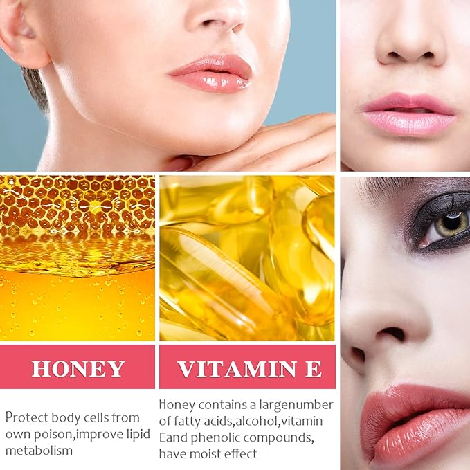 Lip Plumper Lip Gloss 2Pcs,Moisturizing Lip Oil Lip Plumper Gloss Lip Plumping Lip Care Serum Instant Volume Lip Filler Lip Maximizer Balm Plumper Reduce Fine Lines & Improve Dryness Wrinkles