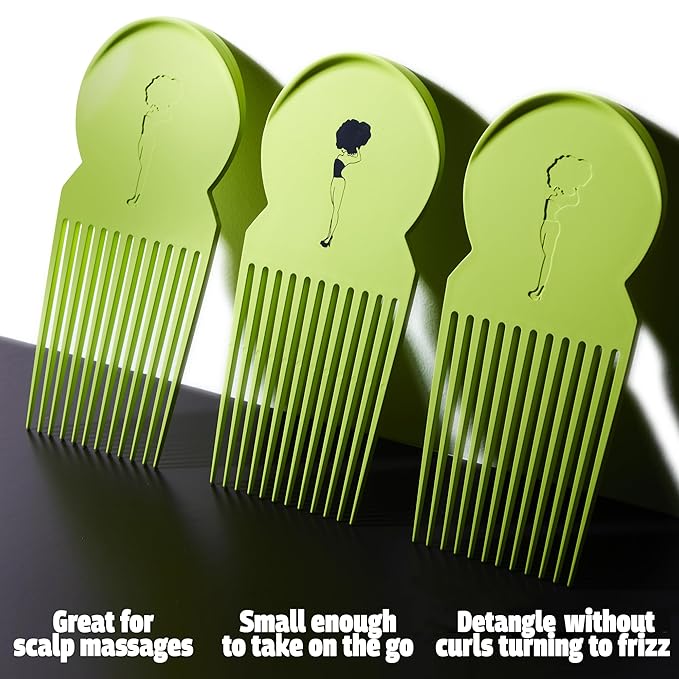 Pardon My Fro Hair Pick - Afro Pick for Curly Hair - Frizz-Free Braid & Twist Styling