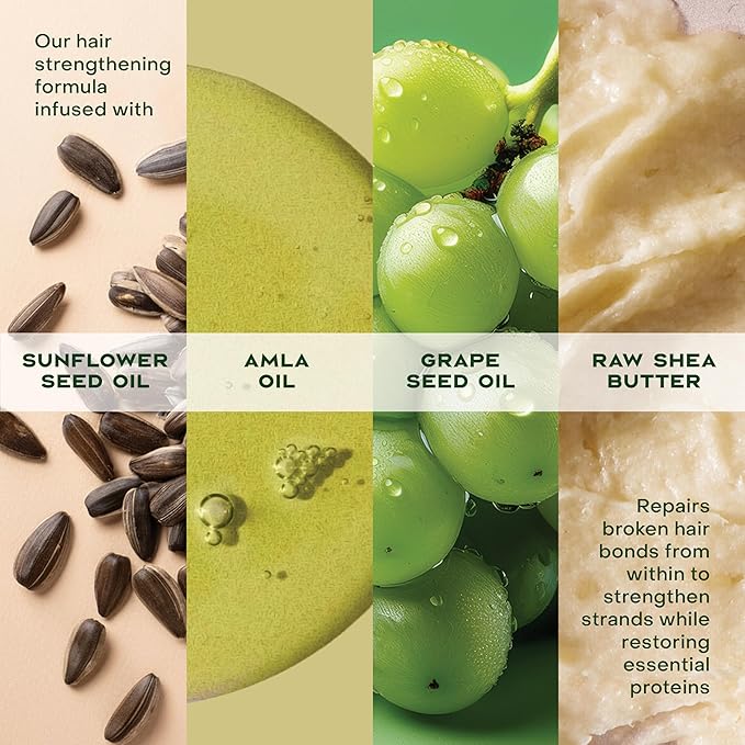 Shea Moisture Bonding Oil Amla Oil To Protect, Strengthen And Smooth Hair With Amla Oil And Fair-Trade Shea Butter With 5X Strength And 24-Hour Frizz & Humidity Control 3.3 Fl Oz