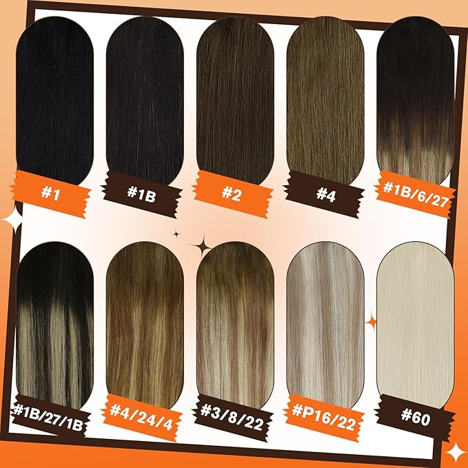 Full Shine Human Hair Clip in Extensions Brown Clip in Hair Extensions Medium Brown for Short Invisible Human Hair for Women Softness 10 Inch 60 G 3 PCS