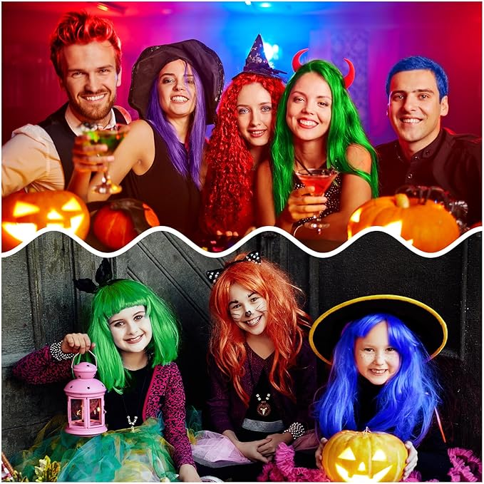 6 Colors Temporary Hair Dye,Temporary Hair Color Wax,Natural Washable Hair Dye Temp Hair Color for Women Men Kids Party Cosplay Halloween