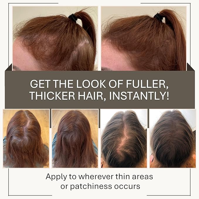 Joan Rivers Great Hair Day Root Touch Up Powder Duo - Fill-in Powder for Thicker, Fuller Looking Hair (White)