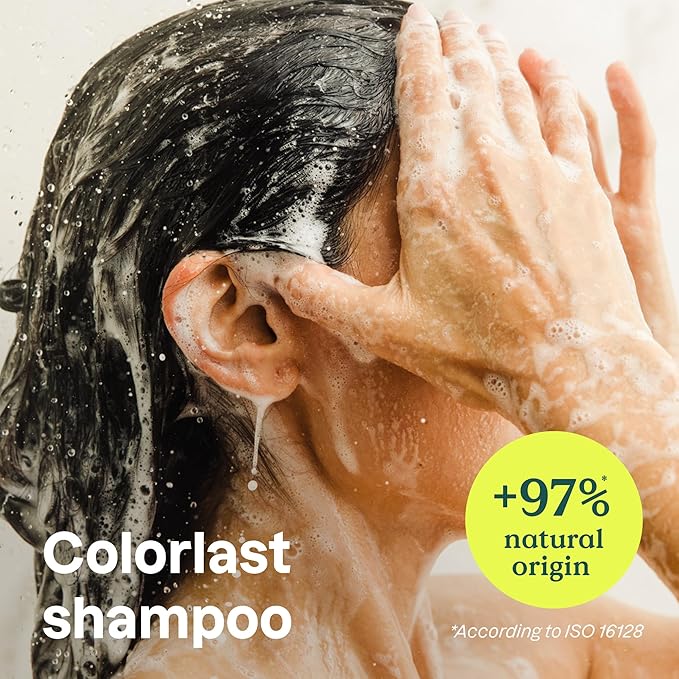 ATTITUDE Colorlast Hair Shampoo, EWG Verified, For Color Treated Hair, Protects Color, Naturally Derived Ingredients, Vegan and Plant Based, Avocado Oil and Pomegranate, 32 Fl Oz