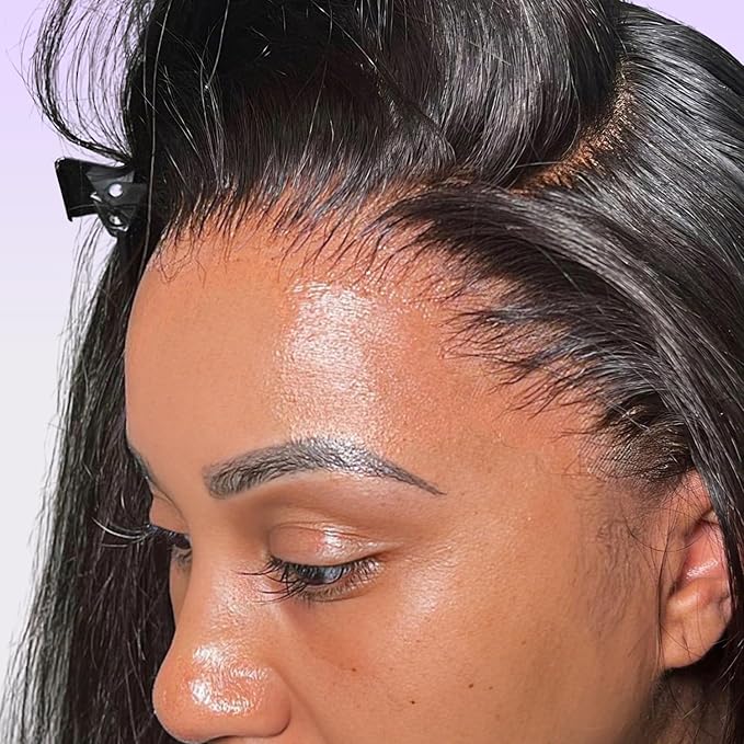 13x4 Full Frontal SKINLIKE Real HD Lace Wig 200% Density Body Wave Human Hair Vivid Pre-Plucked Hairline Bleached All Knots 0.10mm Ultra-thin Invisible Swiss HD Lace Front Wigs Frayed Ends 22 Inch