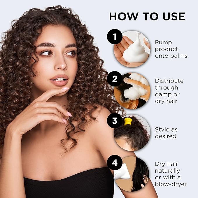 Style Factor EDGE BOOSTER Extra Shine & Moisture Rich Foam Mousse | Lightweight Styling for Curls, Waves, Braids, Locs & Protective Styles | Volume & Shine | with Peppermint & Tea Tree Oil | 9 fl oz