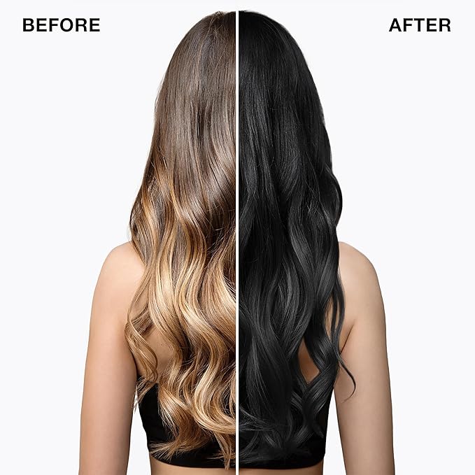 IGK Permanent Hair Color Kit | 1NA Volcanic - Purest Black | 100% Gray Color Coverage + Strengthen + Shine | Ammonia Free