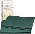 California Design Den King Size Pillowcase Set - 400 Thread Count, 100% Cotton Sateen, Set of 2 Pillow Covers, Soft and Breathable - Hunter Green