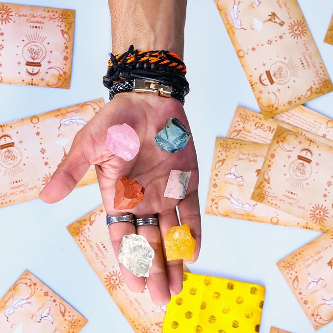 NARIBABU Cancer Zodiac - Zodiac Healing Gifts - Cancer Chakra Crystals - Zodiac Sign Gemstones Set - Cancer Healing Crystals Set - Cancer Crystals Gift Set