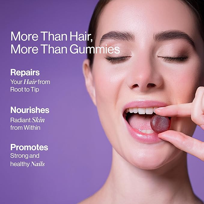 Bodywise Be Biotin Hair Growth Gummies for Women I Sugar Free I Hair Skin and Nails Vitamins I Biotin, Zinc, Folic Acid, Vitamin C, Keratin & Multivitamin I 100% Vegan, Gluten Free I 60 Day Pack