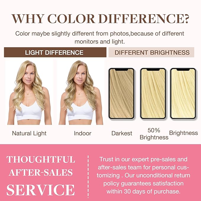 GOO GOO Clip in Hair Extensions Real Human Hair, Remy Human Hair Extensions Clip ins for Women, Natural Human Hair, 16inch 130g 7Pcs, 613R Bleach Blonde