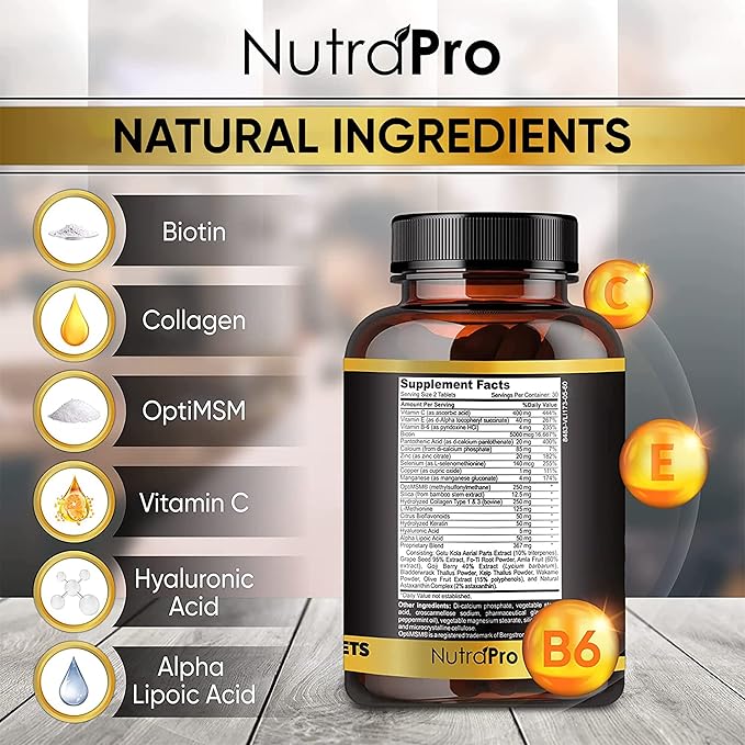 Hair Growth Vitamins For Men-Anti Hair Loss Support Vitamins Pills & Dht Blocker For Men.Regrow Hair & Beard Growth Supplement For Thicker Fuller & Stronger Hair. Support Thinning Hair With Biotin.