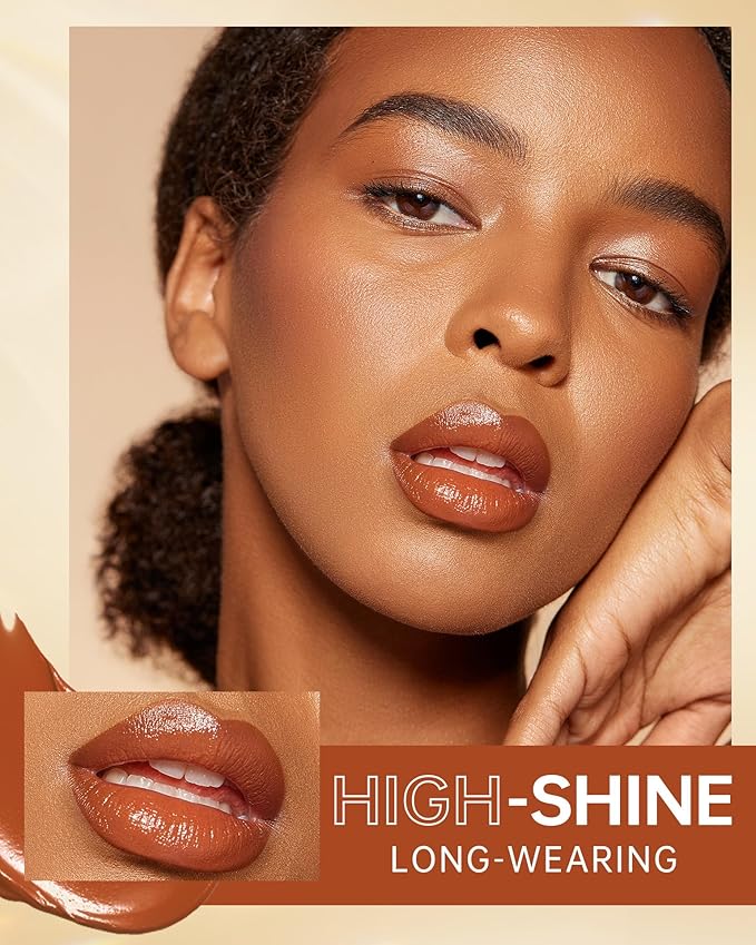 MAKI YIKA Brown Lipstick for Women Moisture Hydrate Lipsticks Glossy Reddish Lipsticks Sheer Finish Lightweight Tinted Lip Balm (Z10 Chocalate)